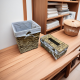 Set of Straw Trash Can & Tissue Box